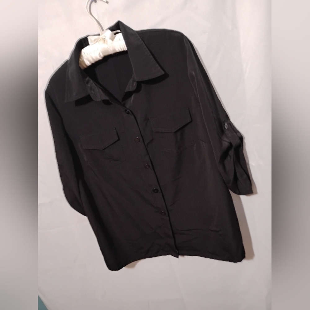 Susan Graver Black Blouse